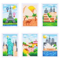 Momoart 5D DIY Diamond Mosaic Landscape Rhinestones Handmade Hobby Full Round Drill Painting Scenery Home Decor