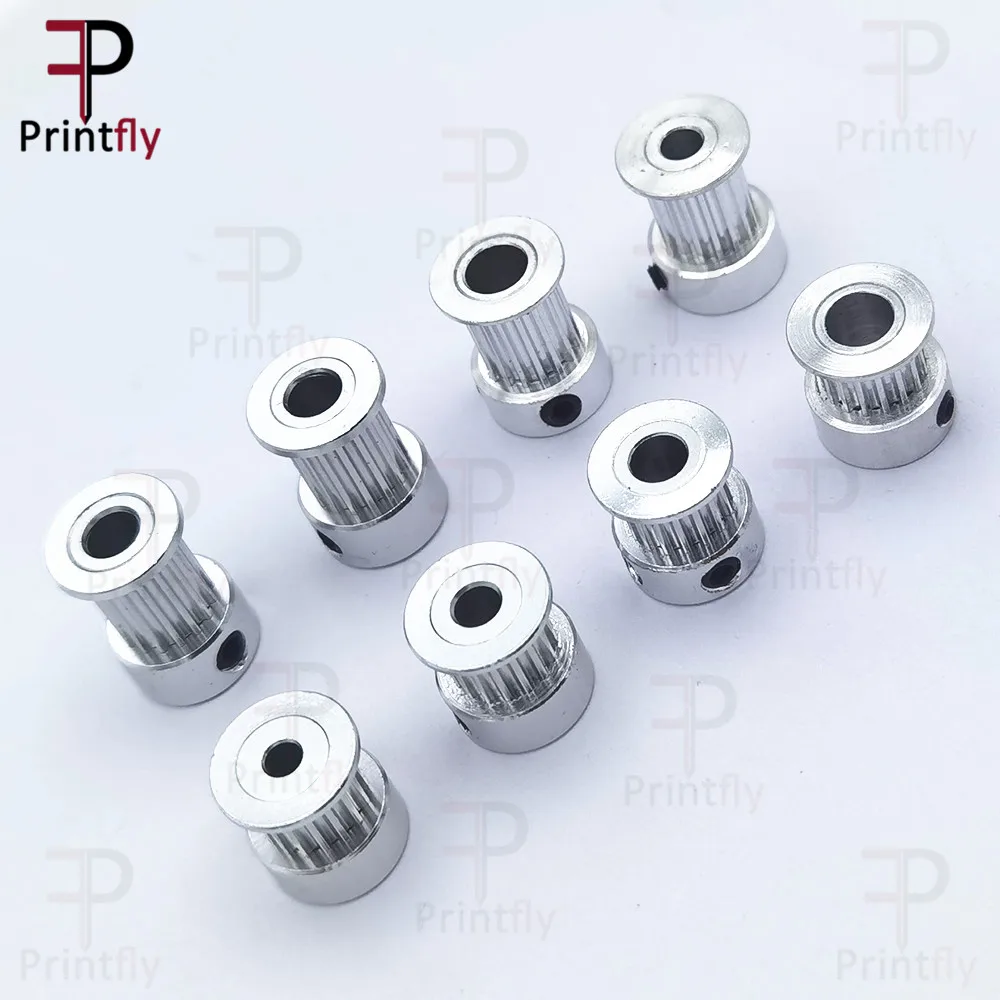 Printfly 2GT 16 dientes 2GT polea de distribución diámetro 4/5/6mm para GT2 correa síncrona abierta ancho 6mm/10mm pequeño contrabajo 16 dientes 16T