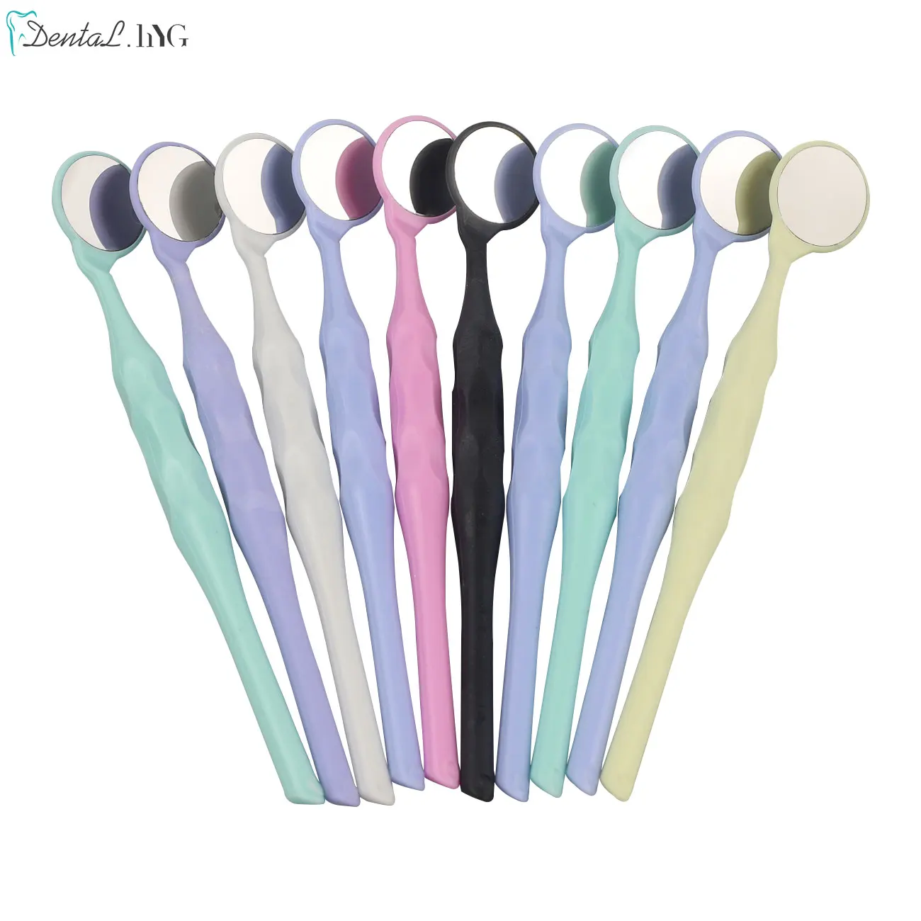 10pcs/Box Dental Single Sided Mouth Mirrors Premium Front Surface Autoclavable Tooth Whitening