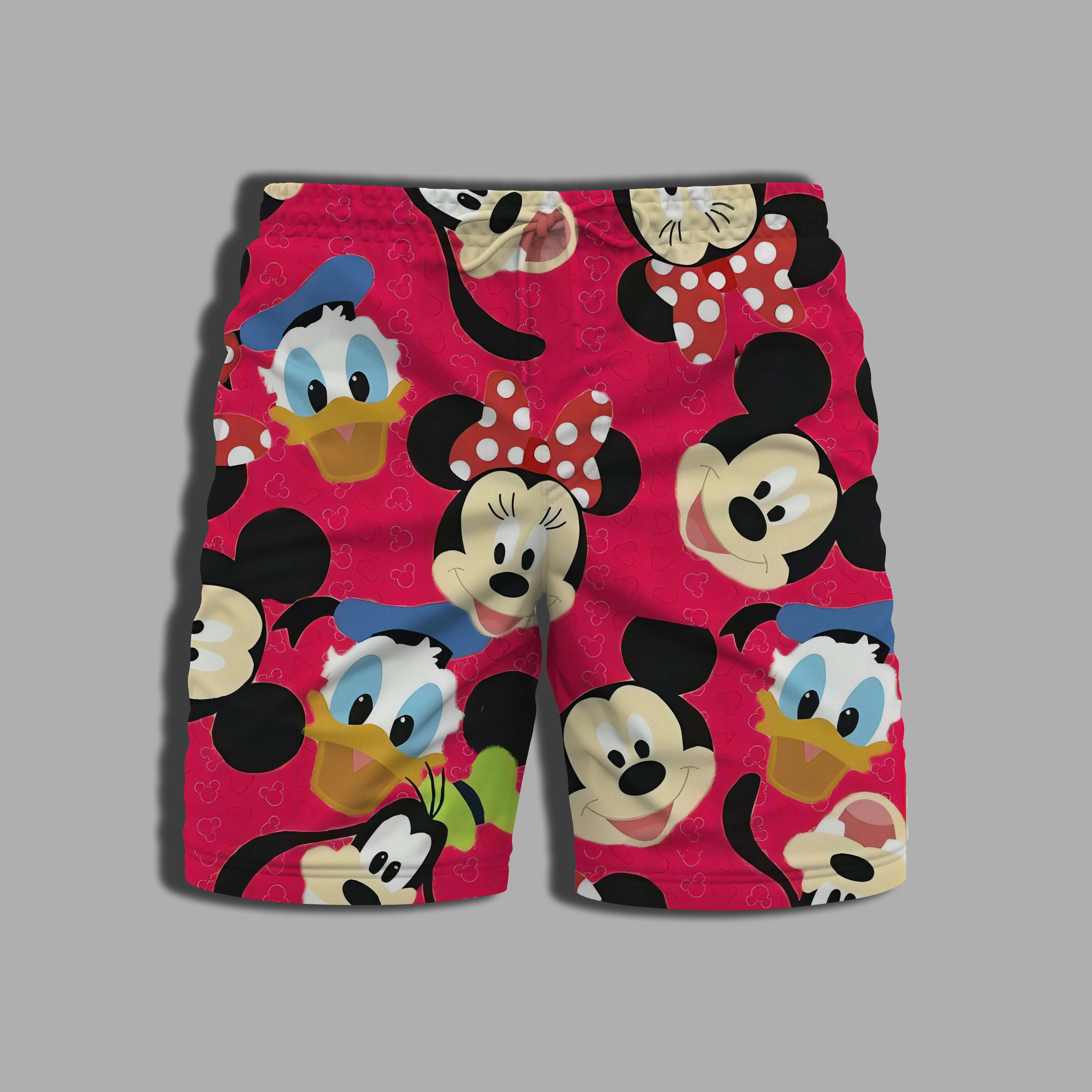 Men's Clothing Beach Printing Mickey Summer Disney Whole Swimsuit Male Shorts for Women Bathing Suit Man Gym Minnie Mouse Pants