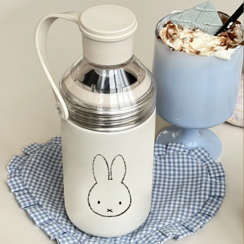

Kawaii Miffy чашка для воды большой емкости термос из нержавеющей стали для путешествий, пикника и школы портативная чашка для воды Рождественский подарок