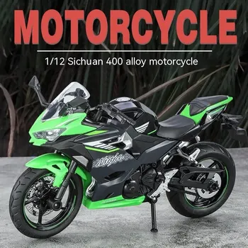 1:12 Kawasaki motorcycle diecast model - sound and light effects - authentic details - fun for children and motorcycle lovers