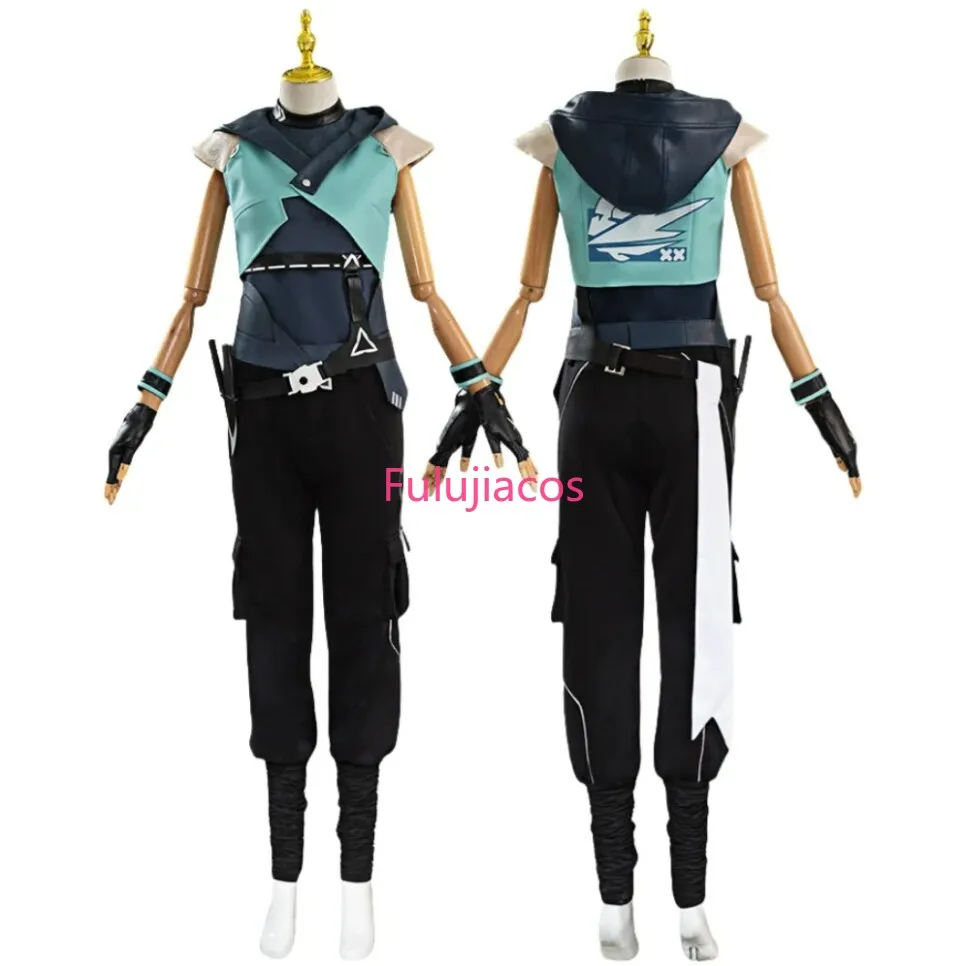 

Fulujiacos Jett Cosplay Costume Game Costume Roleplay Women's Outfit