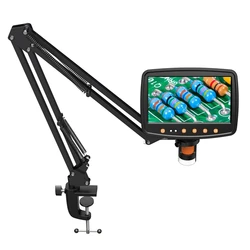 ABSS Flexible Microscope Arm Stand,Adjustable Metal Bracket Coin Microscope Mount Compatible With DM4 DM7 DM9