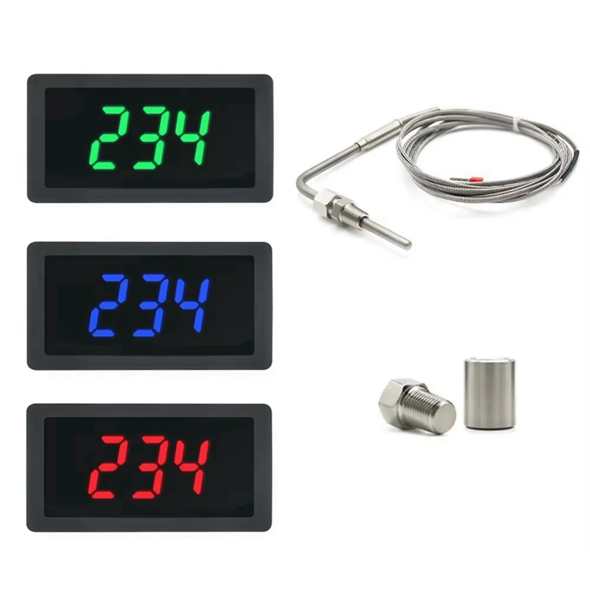 AA98 LED Meter with Sensor Temperature Sensor Soldering Bundle Kit Adiustable Function Compatible Pt100 Temperature E
