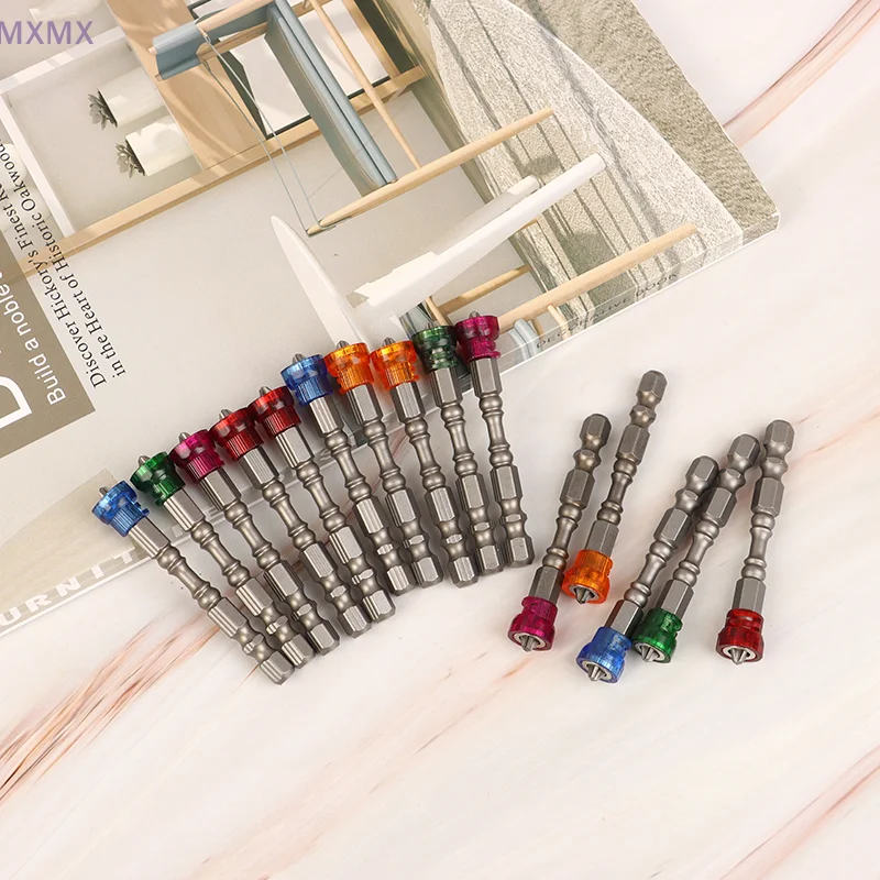5/10pcs Punta da trapano per cacciavite con punta magnetica 1/4 pollici 6,35mm Manico esagonale Attacco per trapano elettrico Testa singola