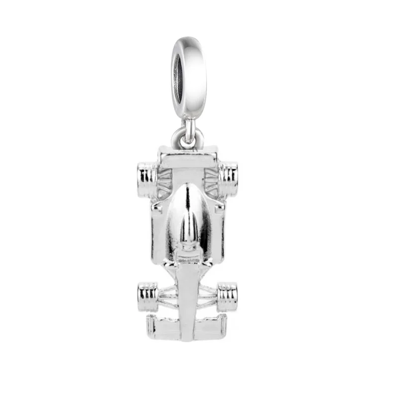 FC Jewelry Fit Original Brand Charms Bracelet 925 Silver Sports Racing Race Car Beads Pendant For Making Women Racer Berloque