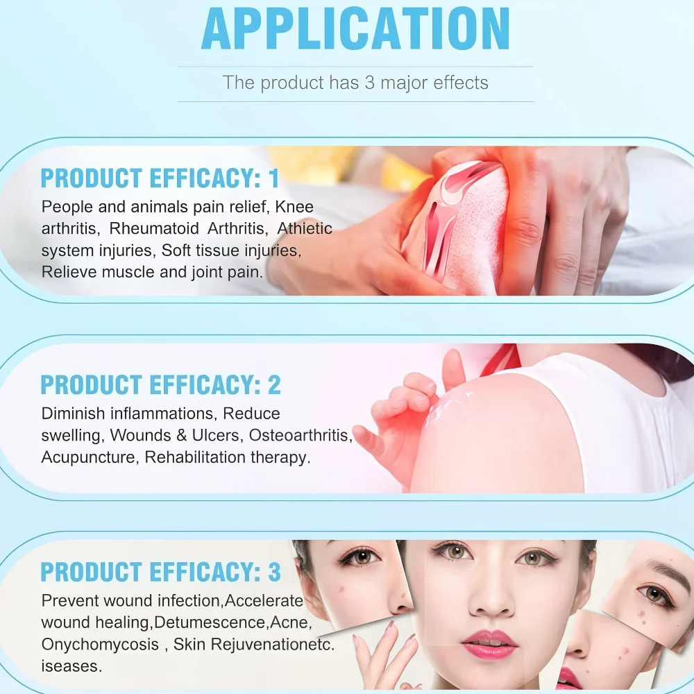 

Клинический лазерный физиотерапевтический аппарат, ближний инфракрасный свет для ускоренного заживления ран и ремонта тканей