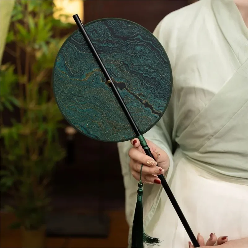 Chinese Ancient Style Waist Fan Rollable Foldable Group Fan Hanfu Qipao Horse Face Skirt Photography Performance Prop Fan ZI680