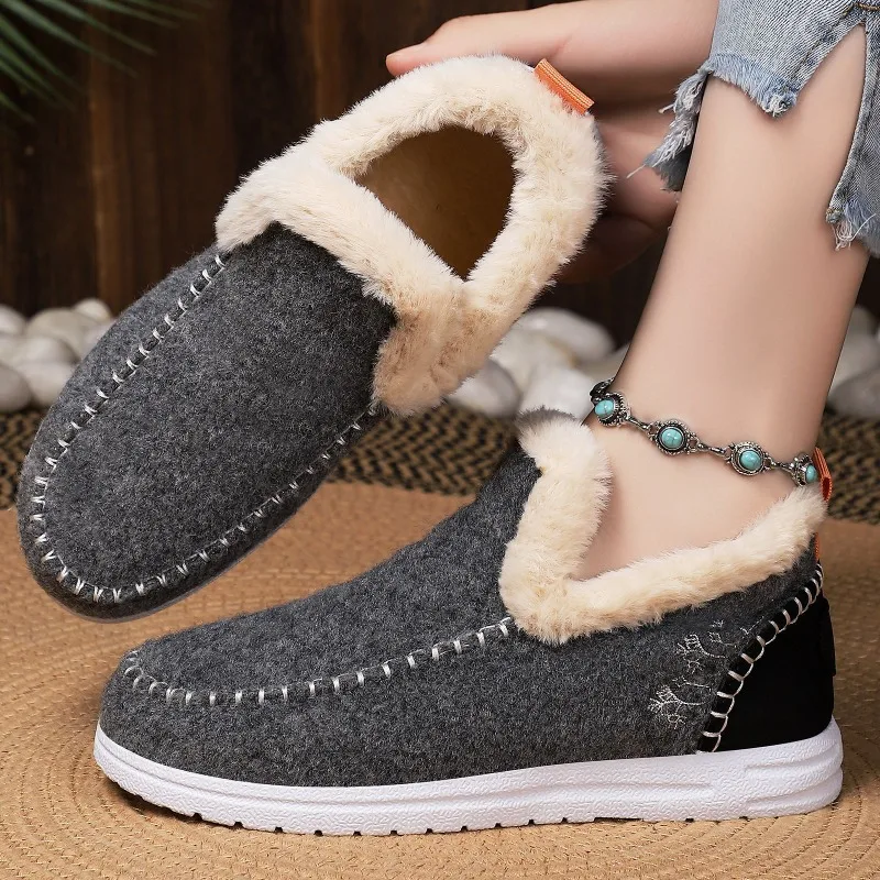 

Women's Boots Snow Casual Women Shoes Platform Woman Shoes Lightweight Ankle Boots Plush Women's Winter Footwear Botas Mujer