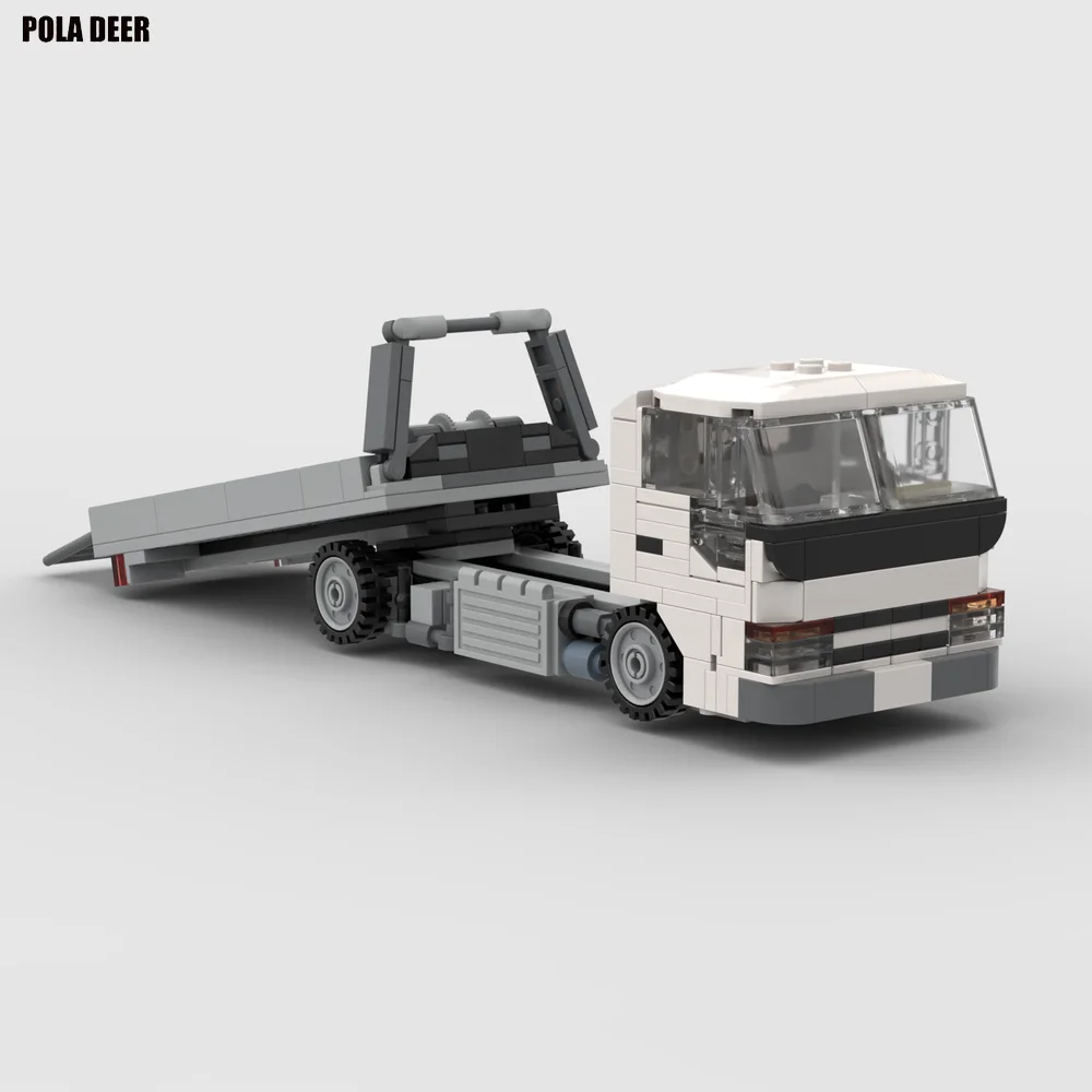 Poladeer 289 Pcs Truck Truck Slide Tiltable Small Particle Assembly Model Toy Puzzle Creative Child Birthday Gift Ornaments