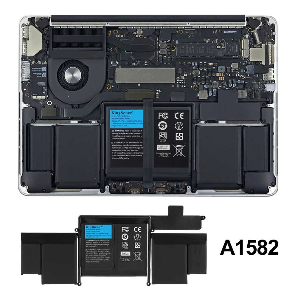 بطارية لاب توب KingSener A1582 A1493 لأجهزة ابل ماك بوك برو 13 "ريتينا A1502 2013 2014 2015 سنة 020-00010 أدوات مجانية 500 + دورات