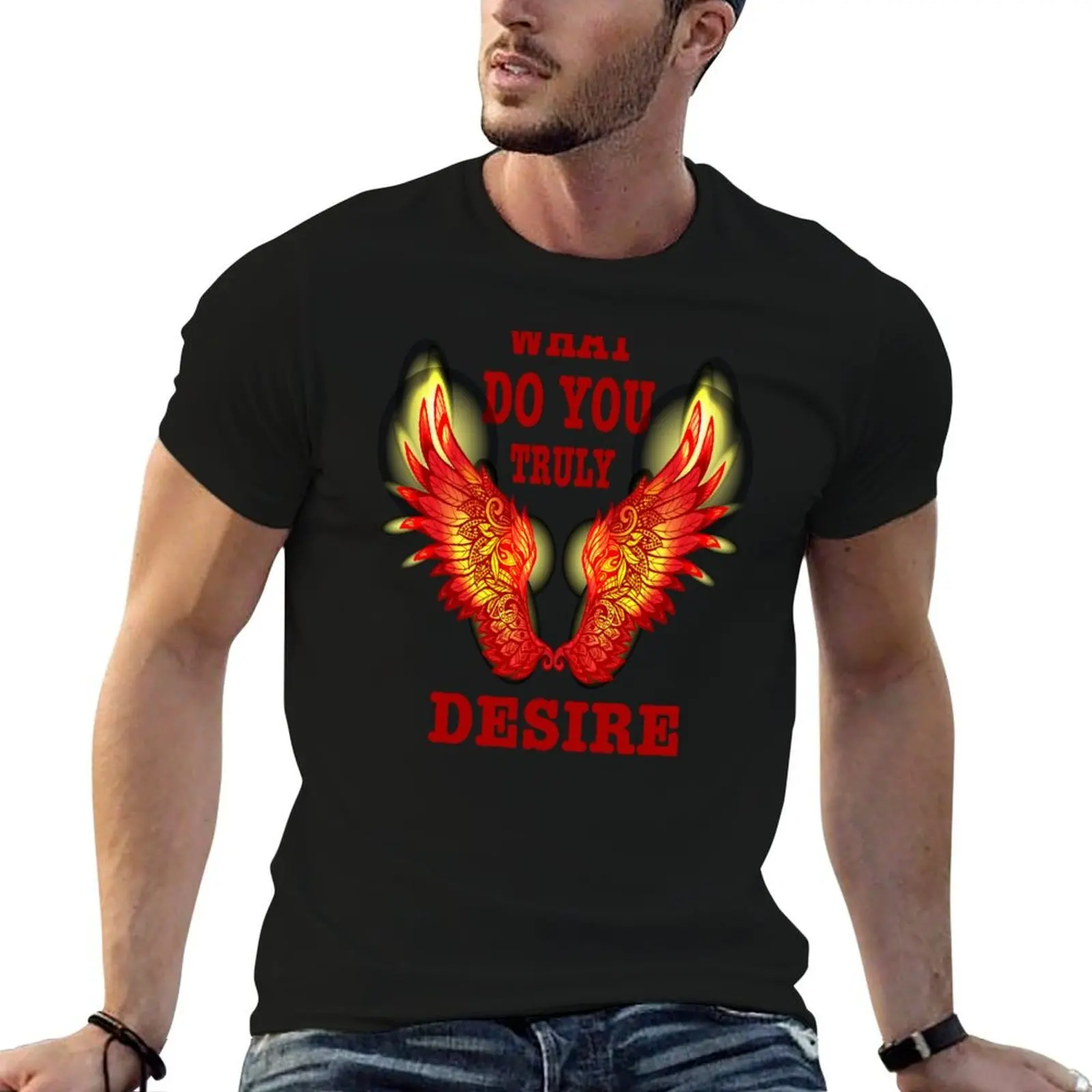 

What Do You Truly Desire Lucifan / Lucifer T-Shirt t shirt for man t shirt man plain T-Shirt