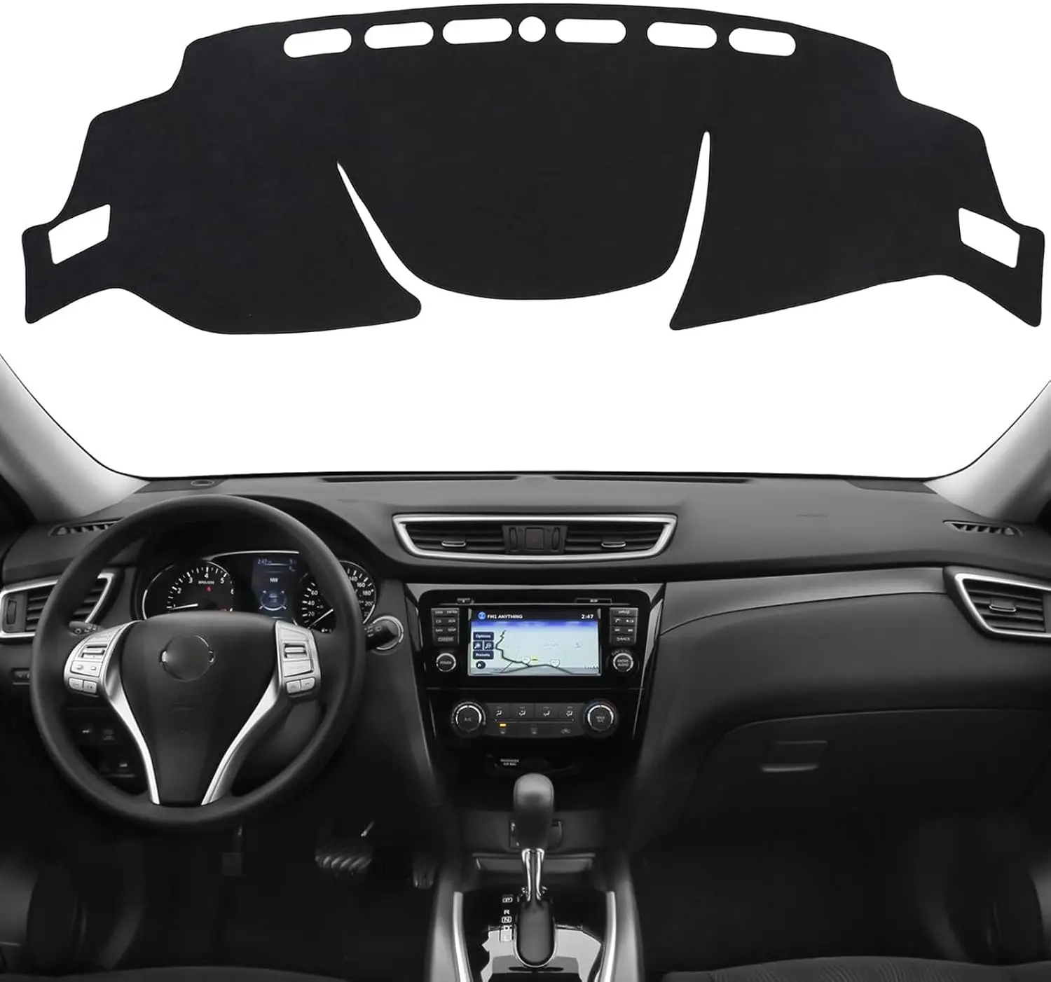 

Dash Cover for Nissan Rogue 2014 2015 2016 2017 2018 2019 2020 Accessories Flannel Dashboard Cover Dash Cover Mat