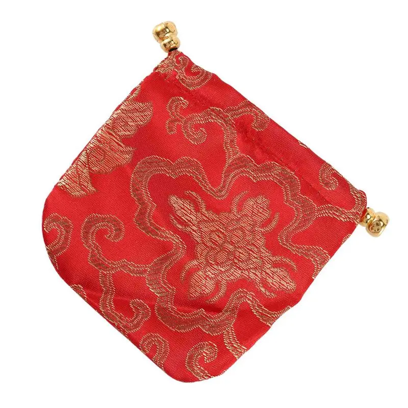 NEW-96Pcs Silk Brocade Jewelry Pouch Bag, Drawstring Coin Purse,Gift Bag Value Set