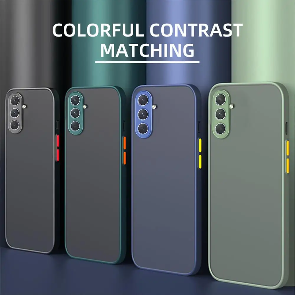 Für Samsung Galaxy S24 Hülle Samsung Galaxy S21 S20 S22 S23 S24 FE S25 Plus 25 Ultra 5G Cover Matte Armor Bumper Case
