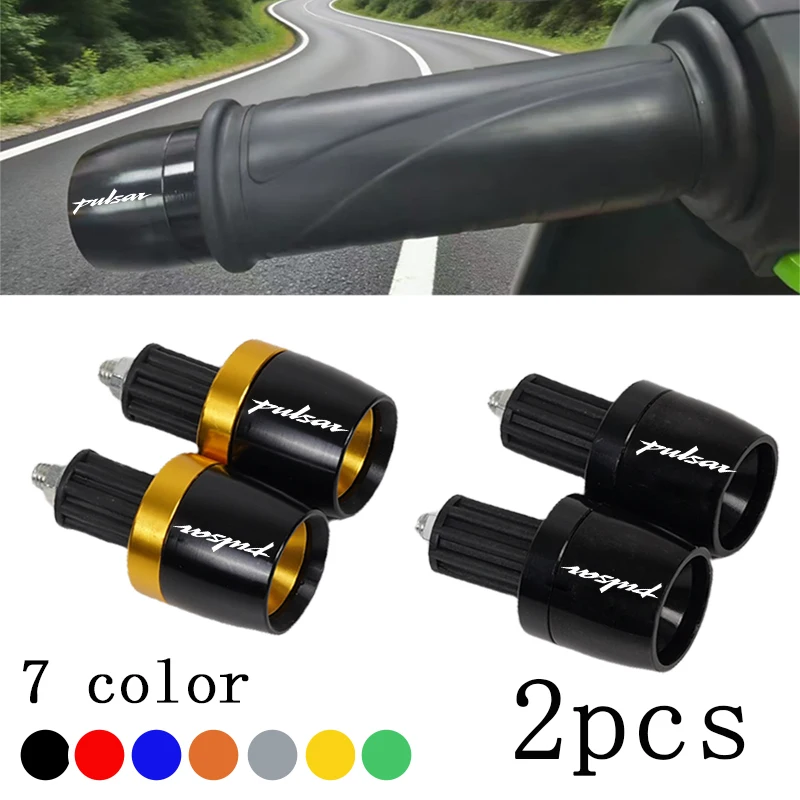For Bajaj Pulsar 200 NS/200 RS/200 AS All Year Motorcycle Handlebar Grips Bar Ends Cap 22mm Handle Counterweight Plug