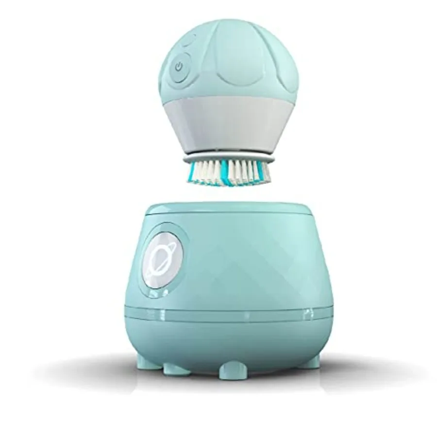

Ona Diamond Orbital Facial Brush and Cleansing Station Robin's Egg Blue Electric Face Cleansing Brush with Ergonomic Handle, Du