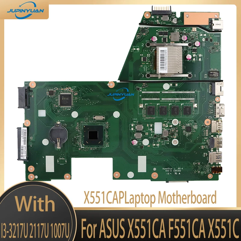 

X551CAP For ASUS X551CA F551CA X551C Laptop Motherboard F551CA Mainboard With I3-3217U 2117U 1007U 2GB/ 4GB Test Work 100%