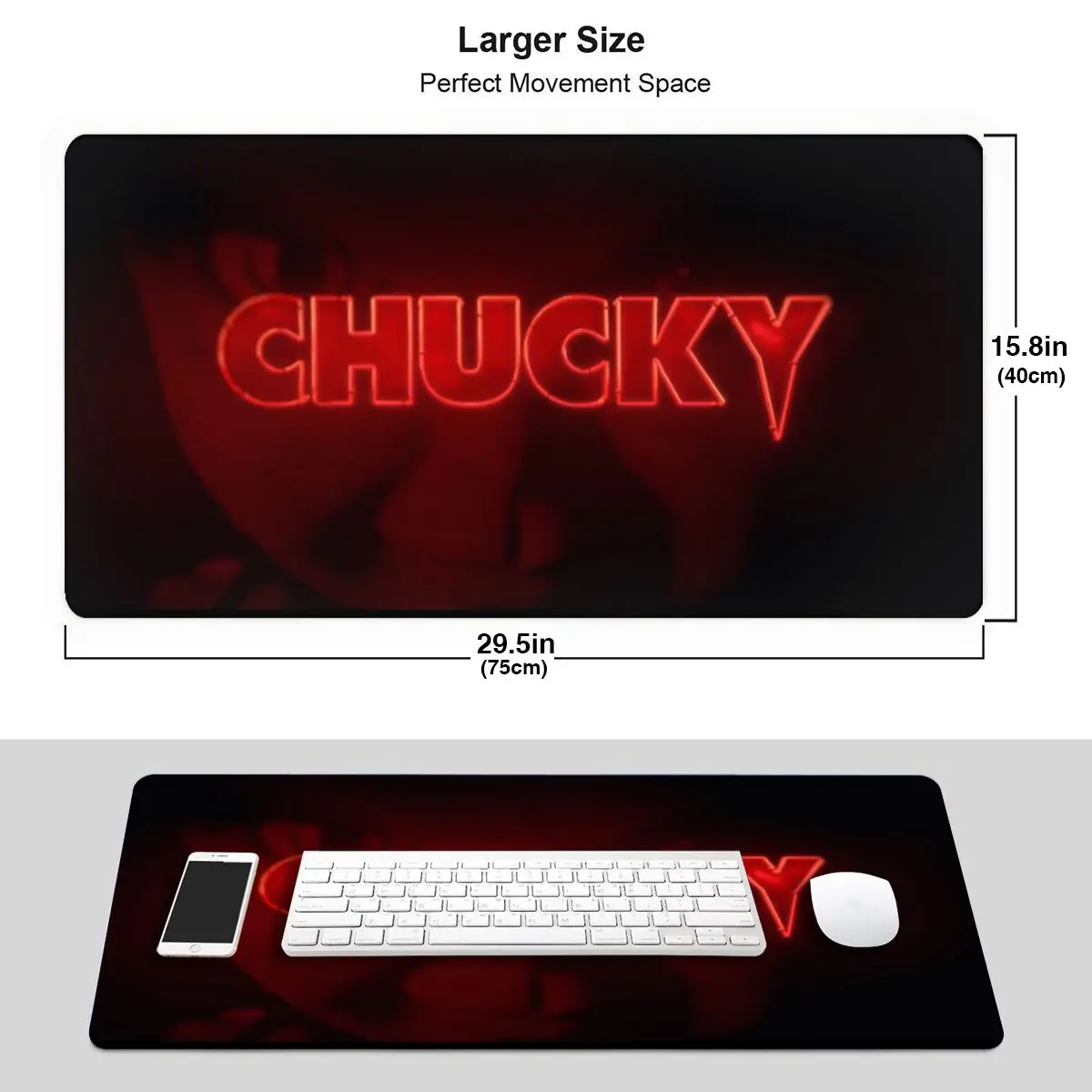 Chucky Tv Series Horror Movies Childs Play Office Mouse Mat Mousepad Big Gaming Rubber Gamer Mouse pad