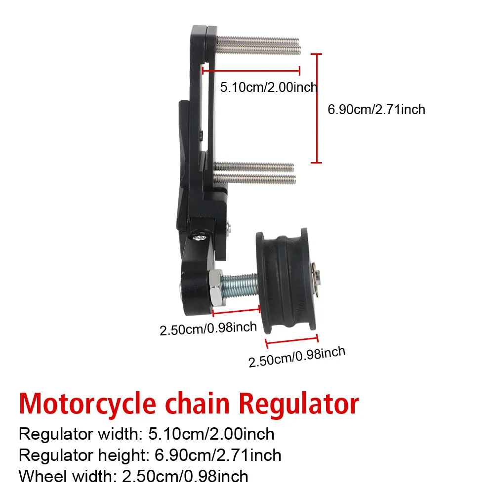 Chain Adjuster Automatic Adjustment Chain Tensioner Motorcycle Wide Chain Anti Slip Device Tensioning Wheel Universal Adjustable