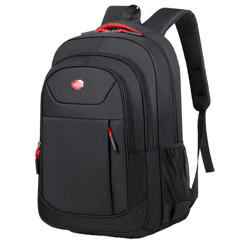NONE Doppelschulter-Rucksack für Herren und Damen – einfarbig – Geschäftsreisen, Geschäftsreisen, Pendeln, Freizeitgebrauch 3