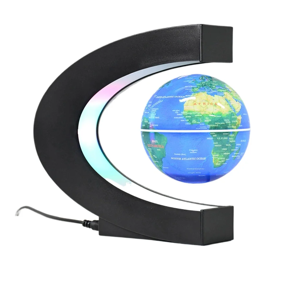 Magnetic Levitation Globe - LED Lighting Floating Earth Sphere, Office Desk Decor & Creative Scientific Gift Idea