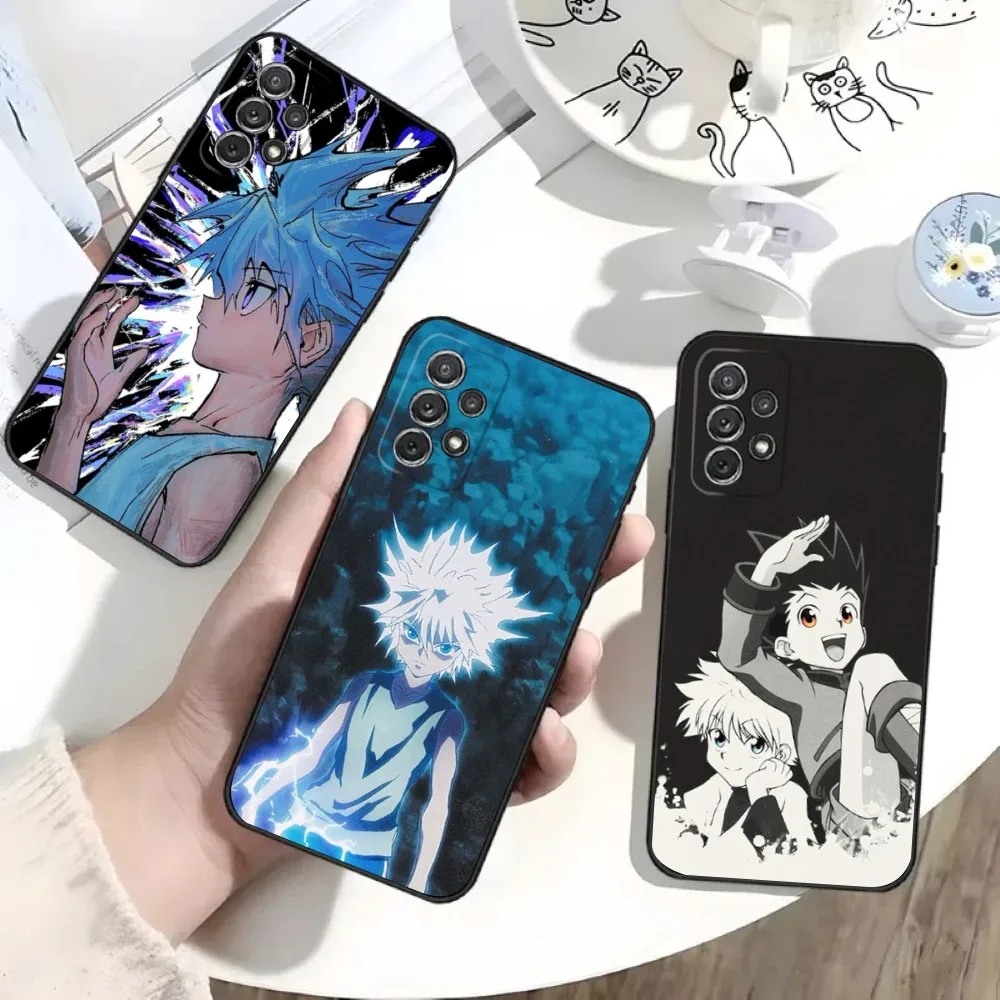 

Anime H-Hunter x Hunter Killua Phone Case For Samsung S25,S24,S21,S22,S23,S30,Ultra,S20,Plus,Fe,Lite,Note,10 Black Soft Shell