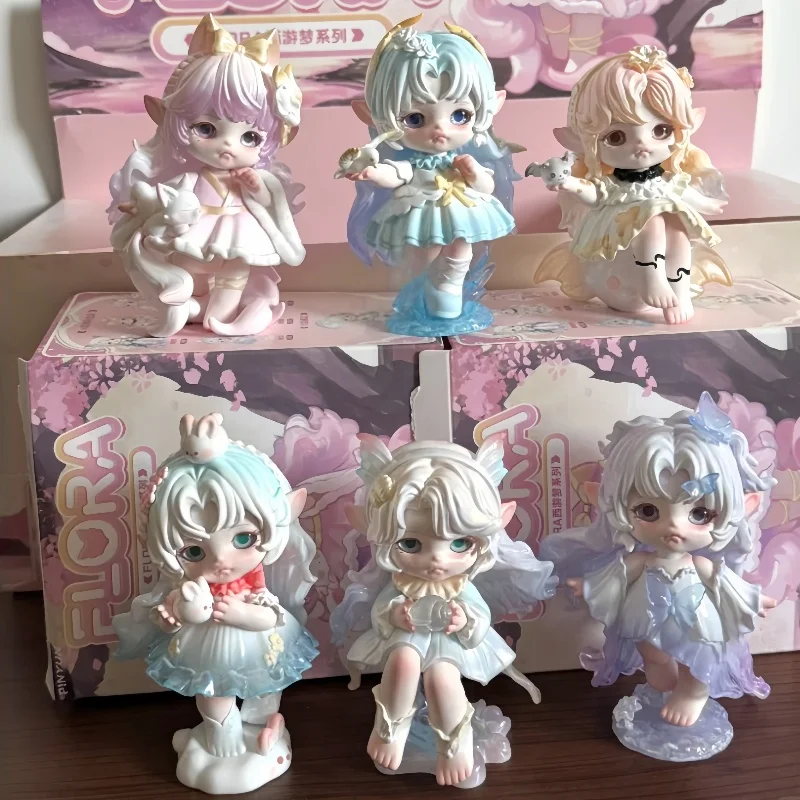 

Серия Flora Journey To The Dream, слепая коробка со специальным цветом, милая фигурка, кукла Mimia Sister, художественное украшение, дизайнерские игрушки