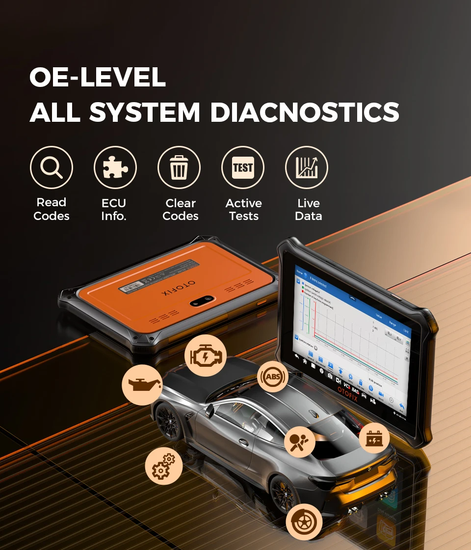 OTOFIX D1 Lite Bidirektionales Diagnosegerät Bluetooth OBD2 Scanner Alle-Systeme-Diagnosewerkzeug 38+ Reset-Dienste 2 Jahre Kostenlose Updates – Detail 3