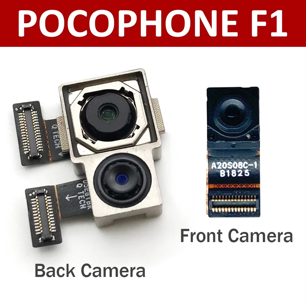 Новый для Xiaomi Pocophone Poco F1, задняя большая задняя передняя камера, гибкий кабель, модуль основной камеры, запасные части