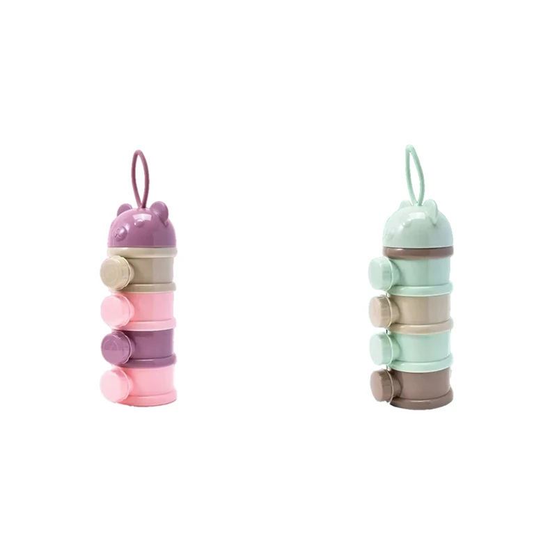 A87I-موزع مسحوق الحليب المحمول لتركيبة الأطفال، حاوية تخزين طعام الوجبات الخفيفة للأطفال الرضع، صندوق تخزين الوجبات الخفيفة للأطفال