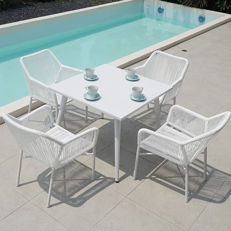 

Customizable outdoor rattan leisure tables and chairs