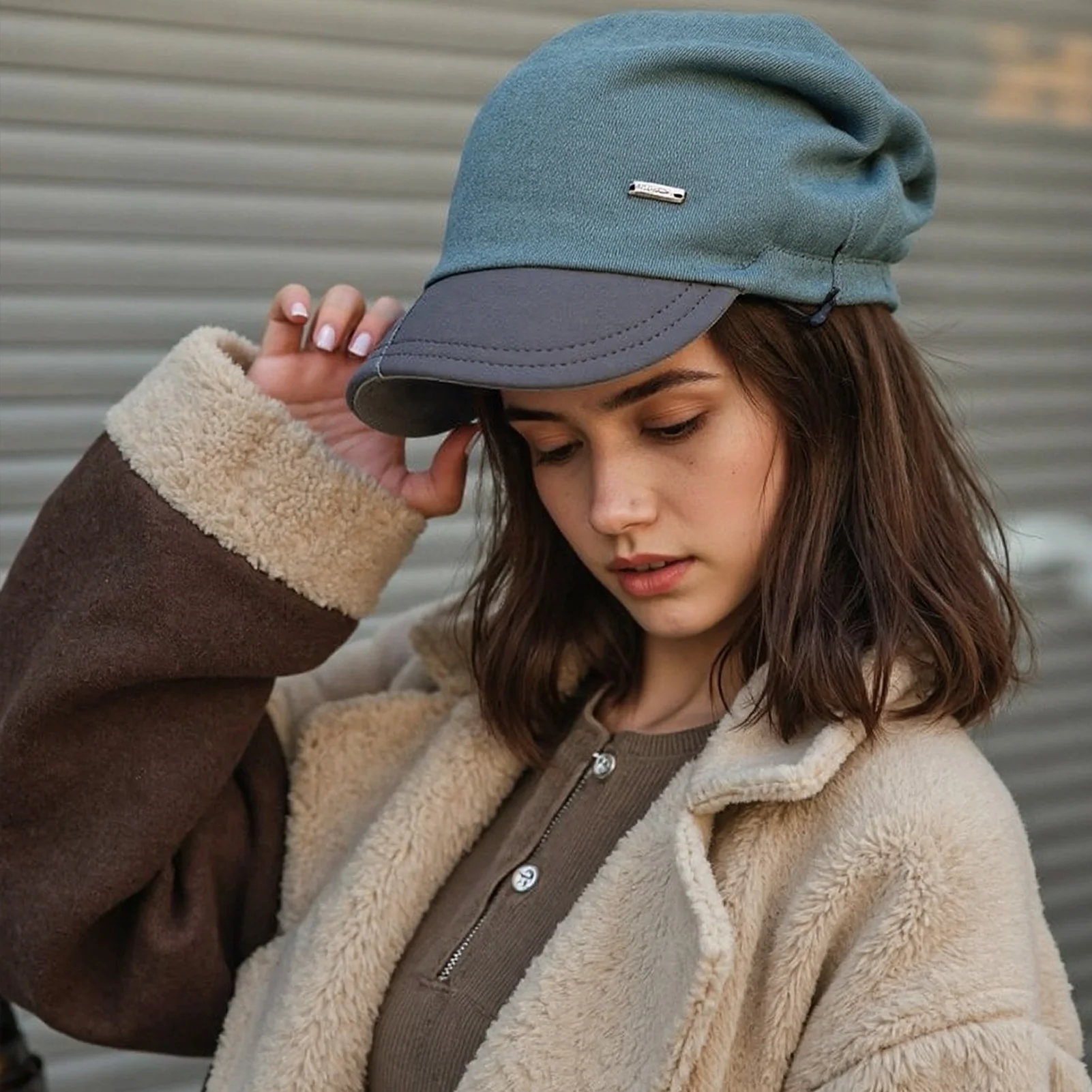 gorro-jeans-despojado-unissex-com-cordao-design-bloco-de-cores-gorro-jeans-patchwork-para-pesca-ao-ar-livre-e-acampamento