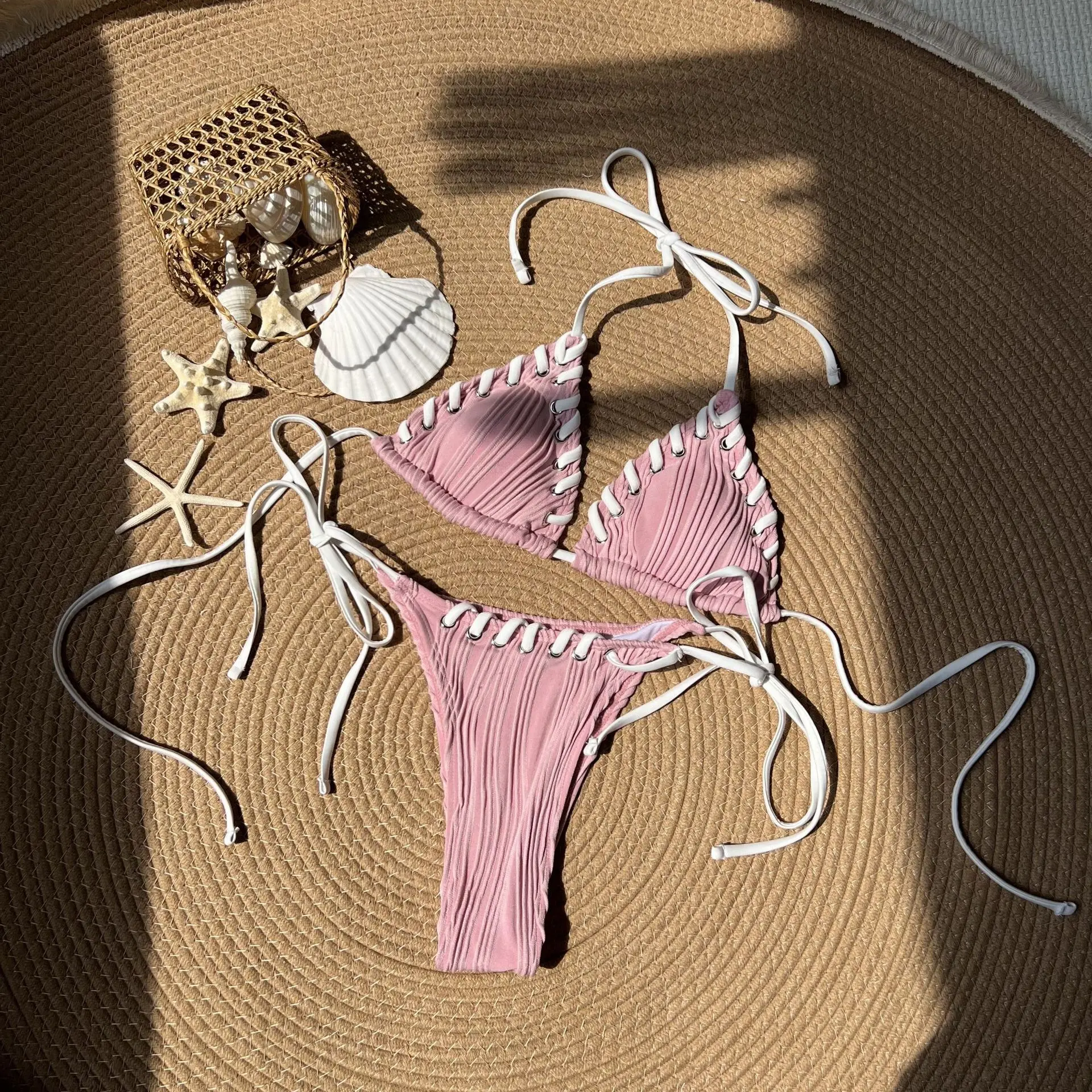 

New Small Fresh Sweet Split Swimsuit Bikini Bikini