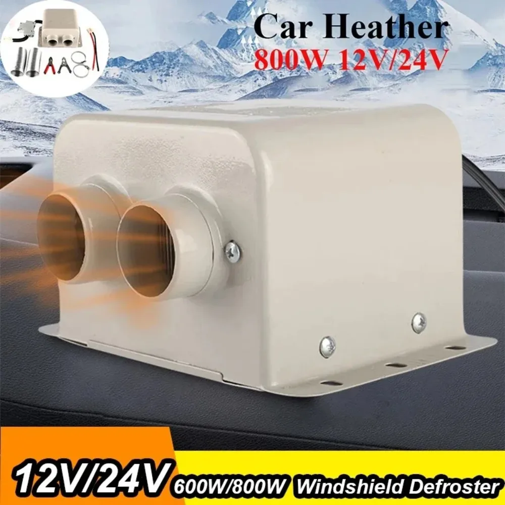 1 Pcs Car Heater 12V/24V 600W/800W Fast Heating Windshield Defroster Demister Winter Heating Fan For Car Trucks Window Defogger