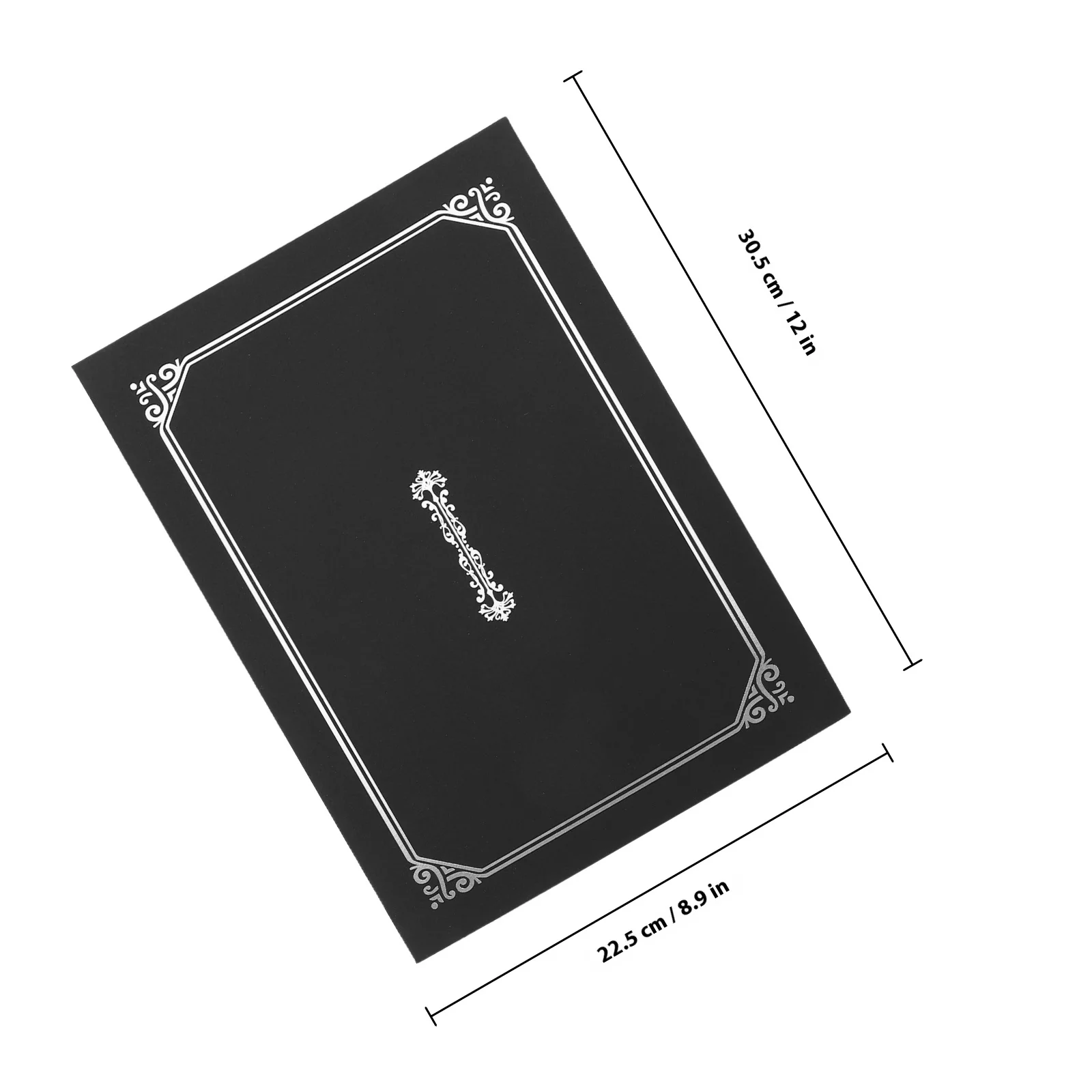 4 unidades de envelopes de certificado, suporte de papel preto, certificados, gradomas, prêmios, apresentações, suporte de certificado