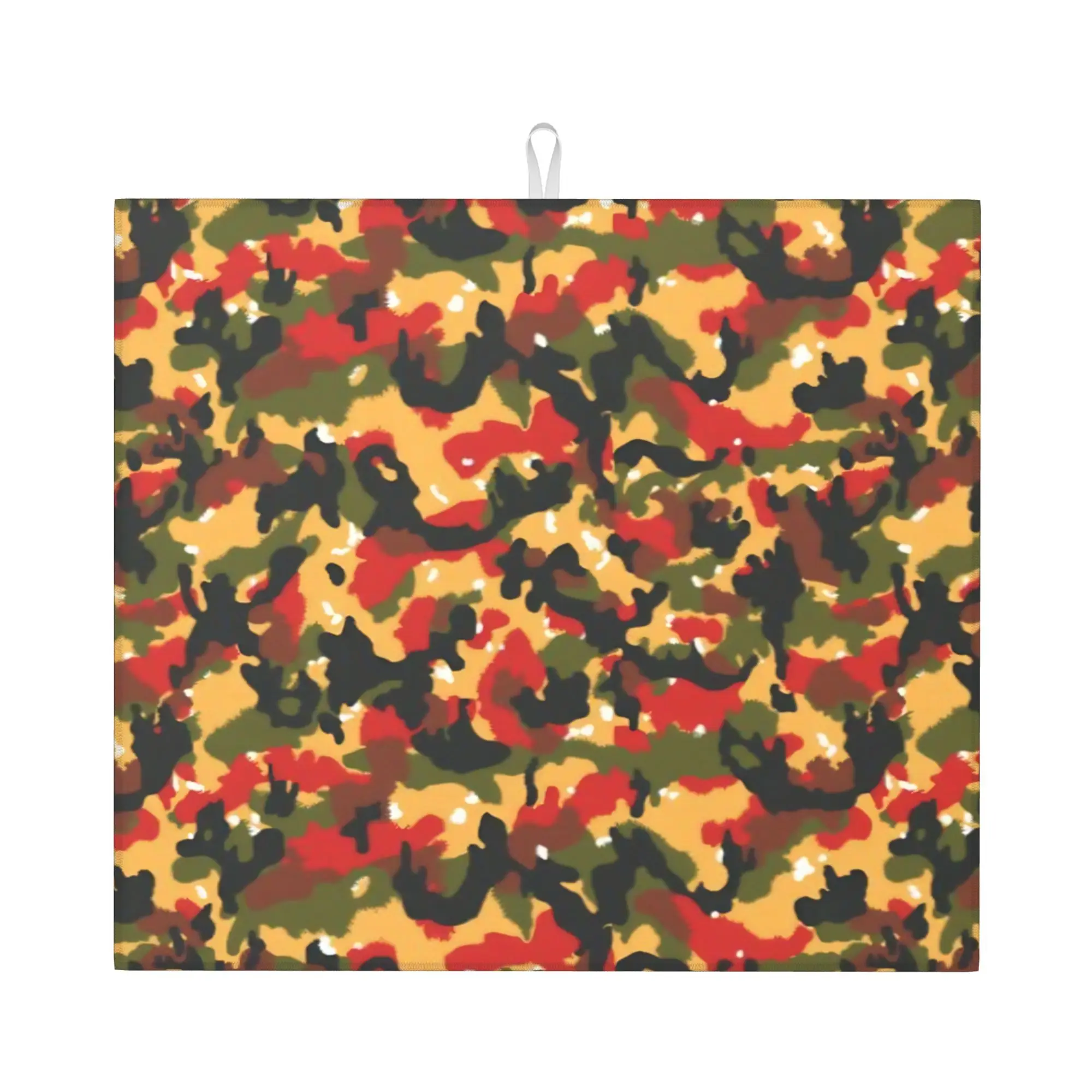 Alpenflage TAZ 83 Camo Camouflage Non‑Slip Waterproof Absorbent Barware Tableware Oil Proof Reusable  Drying Mat For Kitchen