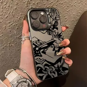 Apple iPhoneのJojos Bizarre Adventure Art Coque 16e 16 14 15 13 11 Pro Max Case 15 Plus 12 13 Mini 16eショックプルーフ電話カバー 8ベストセールスジョスビザールアドベンチャー-8