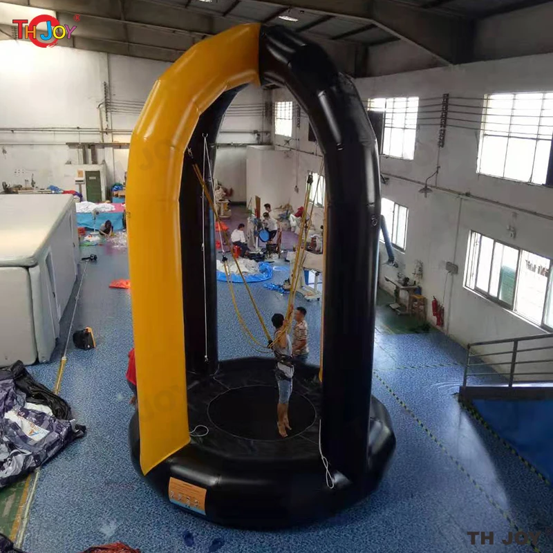 3m/4m airtight inflatable bungee jump for kids and adults,new design inflatable bungee jumping trampoline game