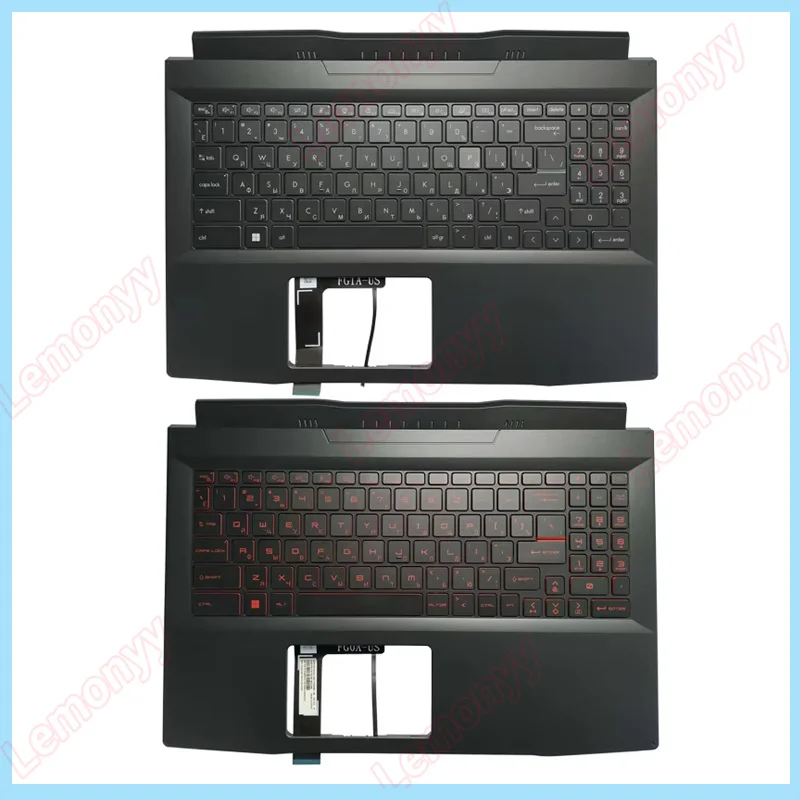 

NEW For MSI GF66 11UE 11UG MS-1581 MS-1582 Russian/US/Spanish/Latin/French AZERTY laptop keyboardPalmrest Upper Cover Case