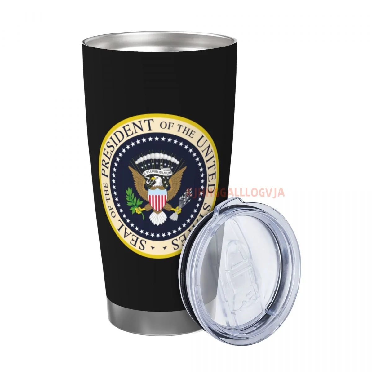 Seal Of The President Of The United States Insulated 20oz Stainless Steel Thermo Coffee Cup Mug with Lid Tumbler for Office Home