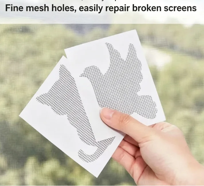10pcs-Window Screen Repair Subsidy Window Screen Stickers Self-adhesive Window Screen Patch Broken Holes Repair Subsidy