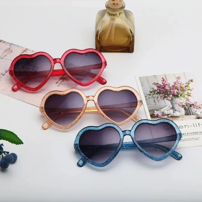 Heart Shaped Sunglasses Cute Pink Sunglasses Gradient Sun Glasses Heart Shaped Sunglasses Pink Cycling Sun Glasses