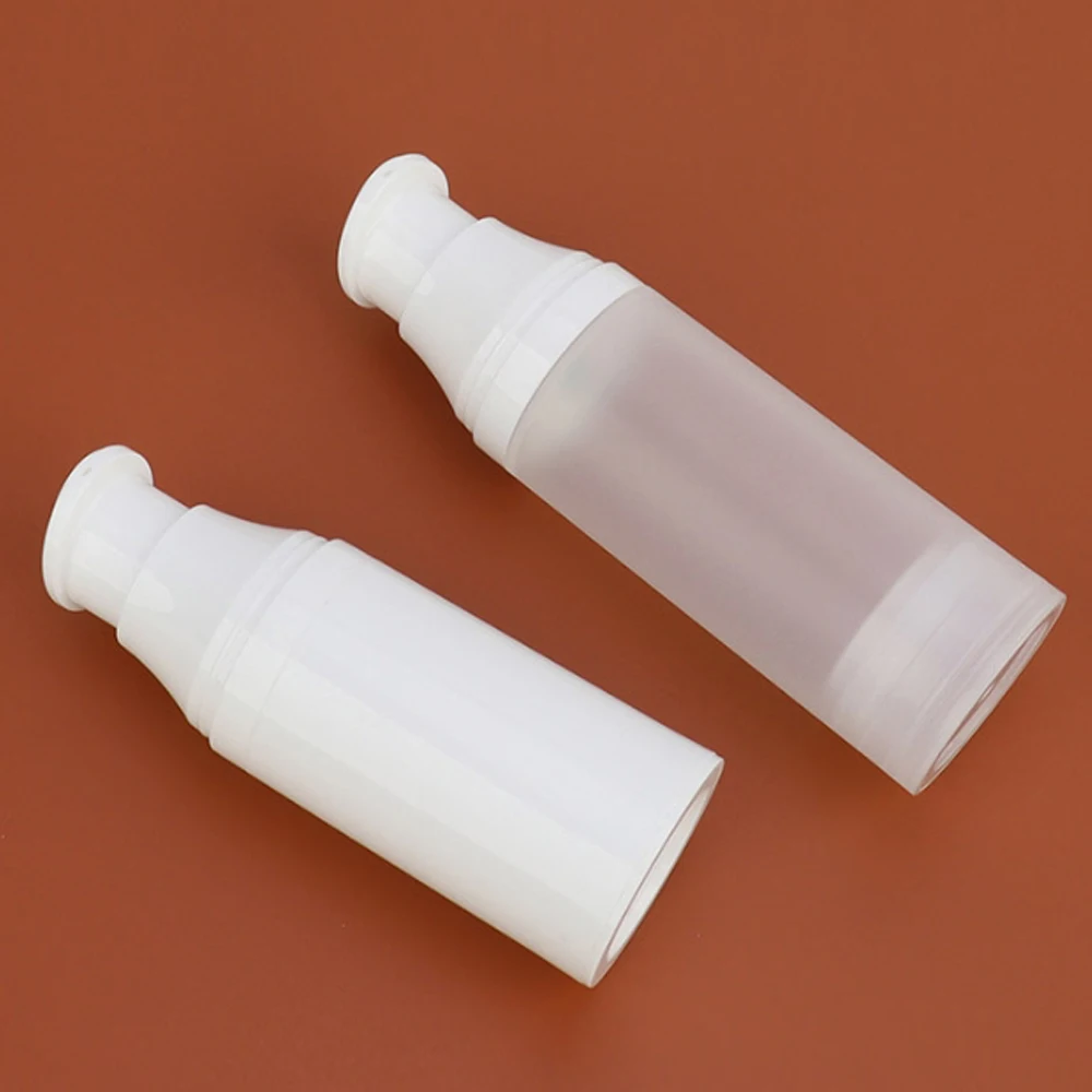 ‌Airless Press Bottle with Shatterproof Design, Screw-Top Emulsion/Cream Container, Plastic Lotion Bottle for Travel Storage‌