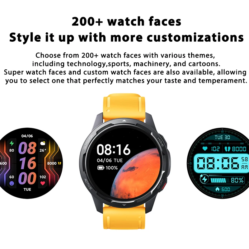 Global Version Xiaomi Mi Watch S1 Active Smart Watch GPS 470mAh 1.43 AMOLED Display Bluetooth 5.2 Heart Rate Sensor Blood Oxygen 6
