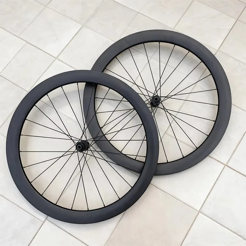 1508g Road Bike Bicycle Carbon Fiber Wheelset Rim Toray T800 700C Frame Height 50mm 3-Pawl Hub Disc Brake