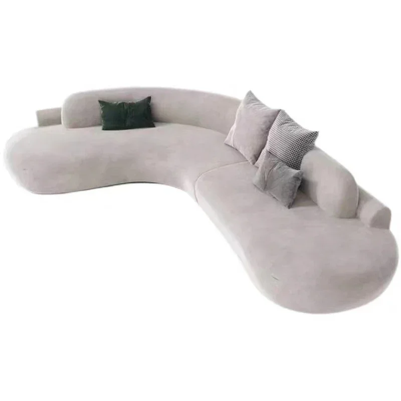 كرسي أريكة فاخر كبير الحجم وبساطة للاسترخاء مصمم على الأرض أريكة استرخاء منزل صالة سوفي دو سالونو أثاث غرفة المعيشة #6