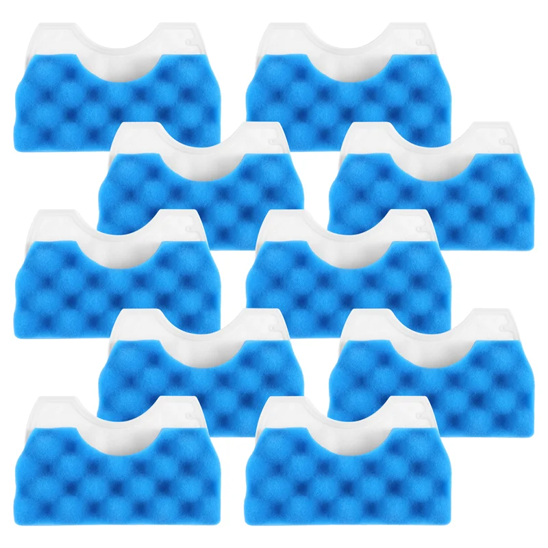 10Set Filter Spons Biru Filter Hati Katun Putih untuk Bagian Penyedot Debu Seri DJ97-01040C