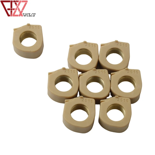 8pc Yp400 wyścigi wariator rolki wagi 15gram 25x15mm dla Yamaha T Max 500 530 Yp x-max Majesty 400cc ABS